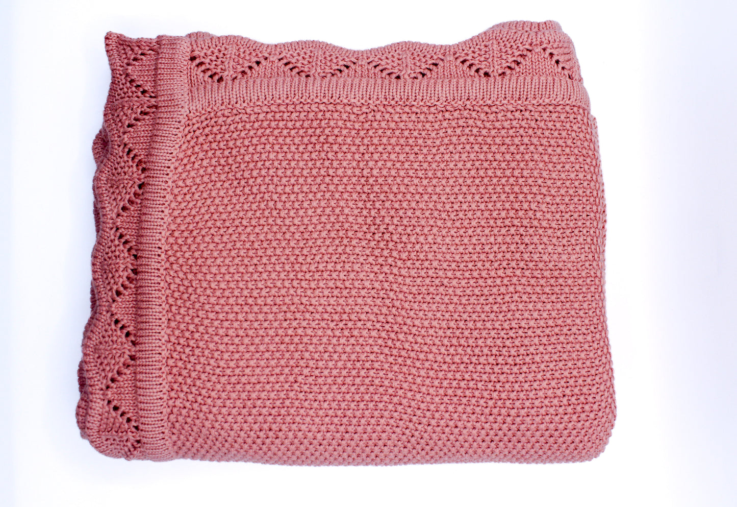 Oya Cotton Blanket in Pink