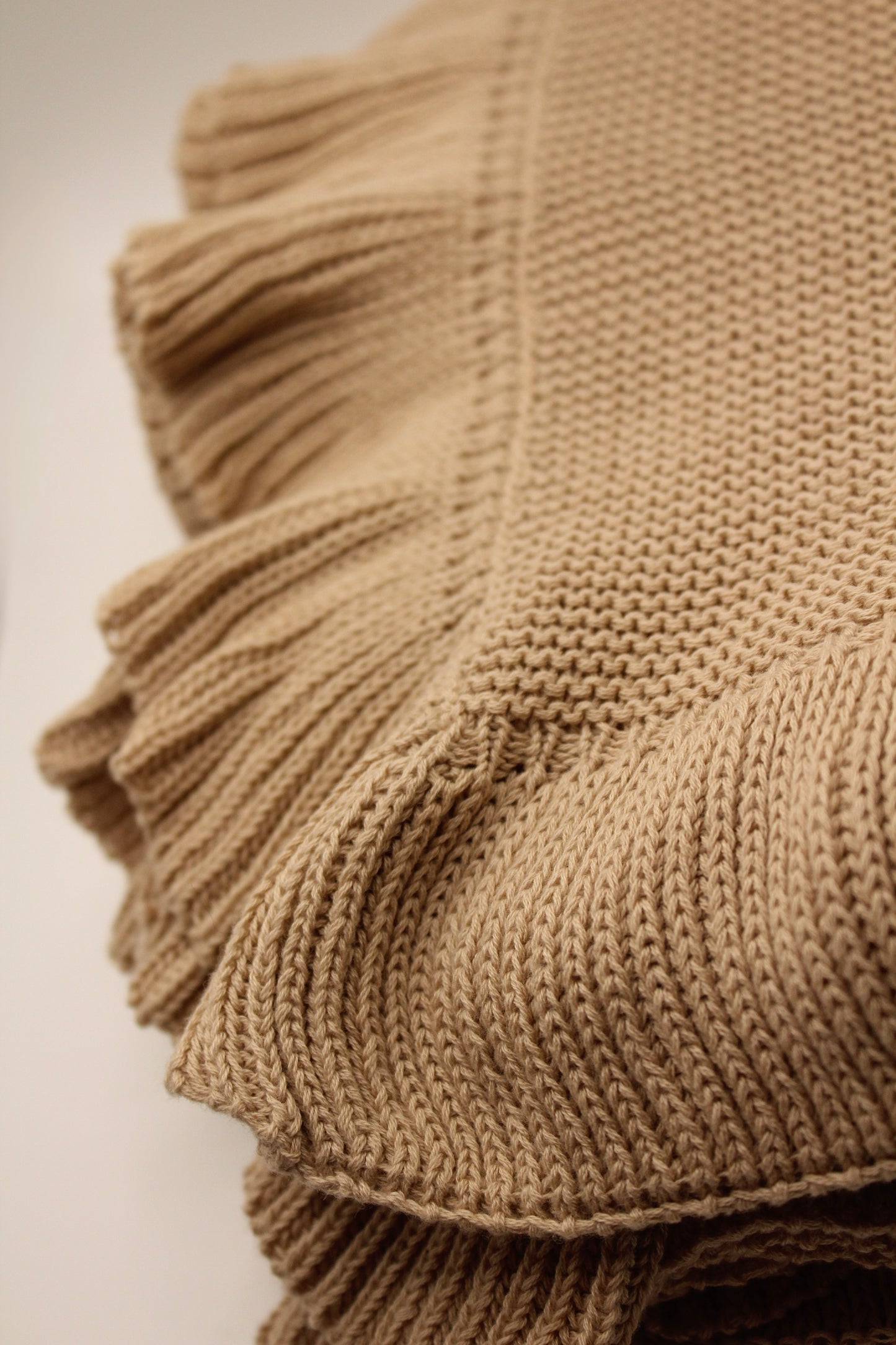 Peri Cotton Blanket in Beige