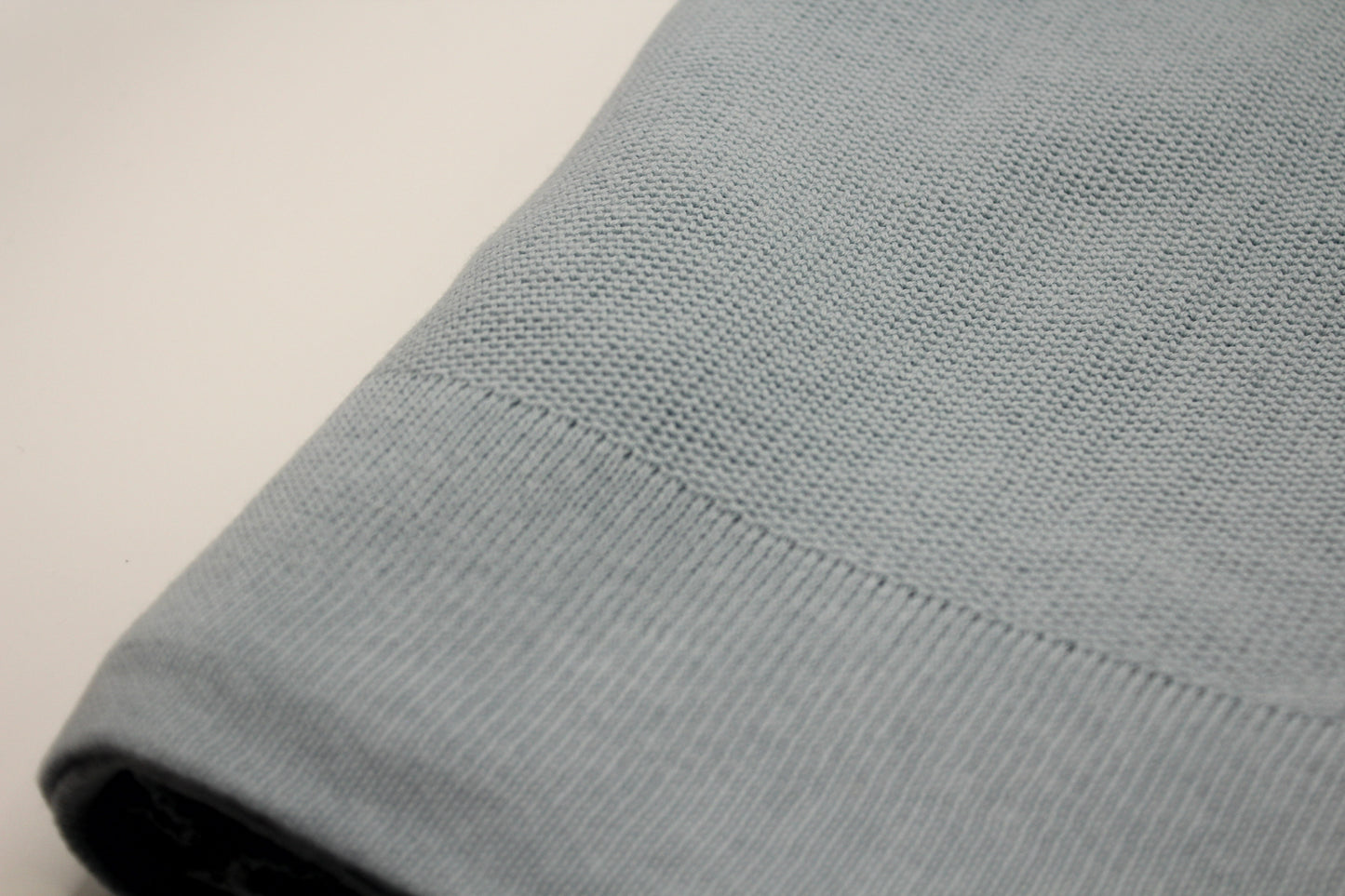 Yalin Cotton Blanket in Light Blue