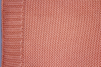 Sade Cotton Blanket in Soft Pink