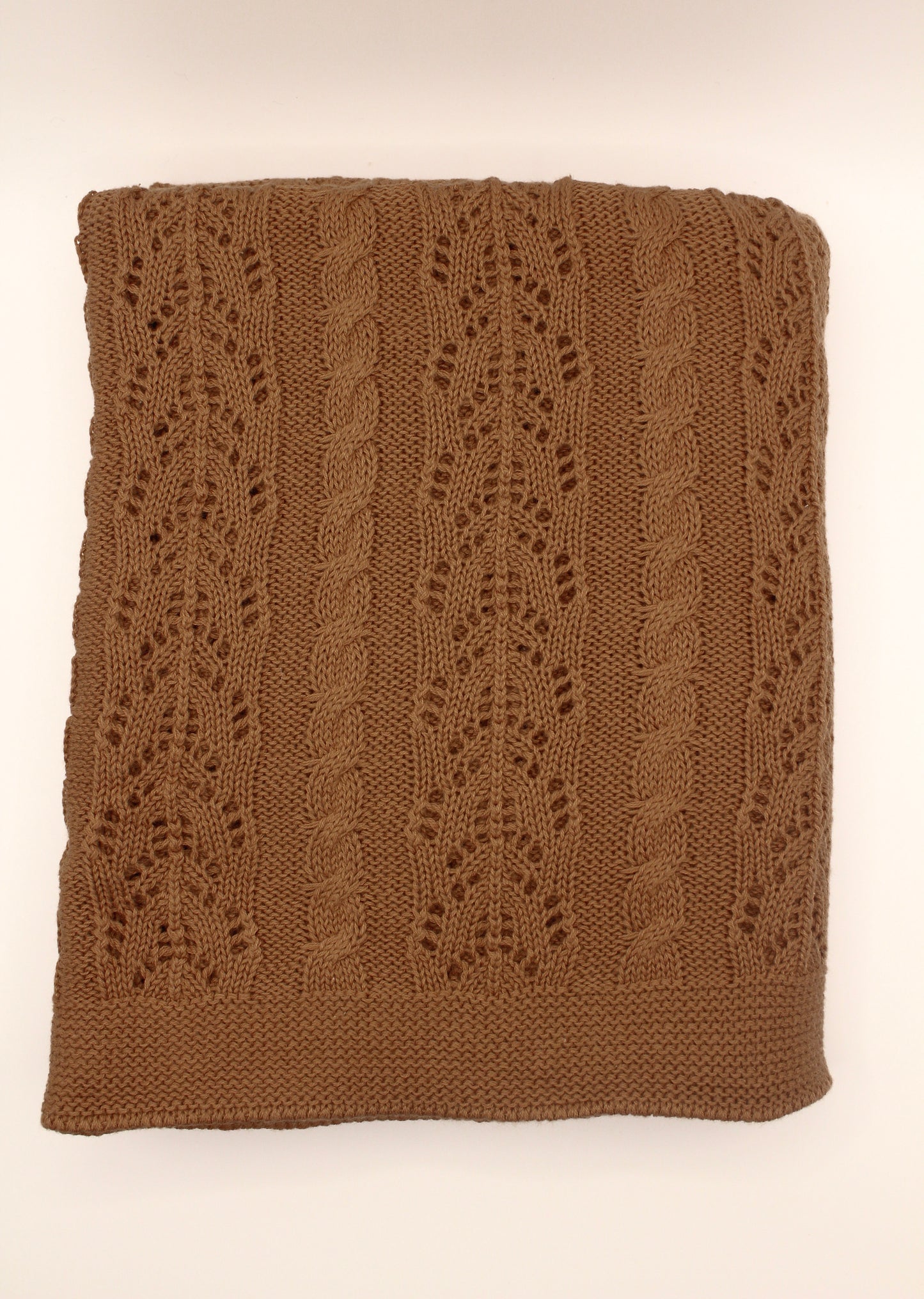 Dantel Cotton Blanket in Brown