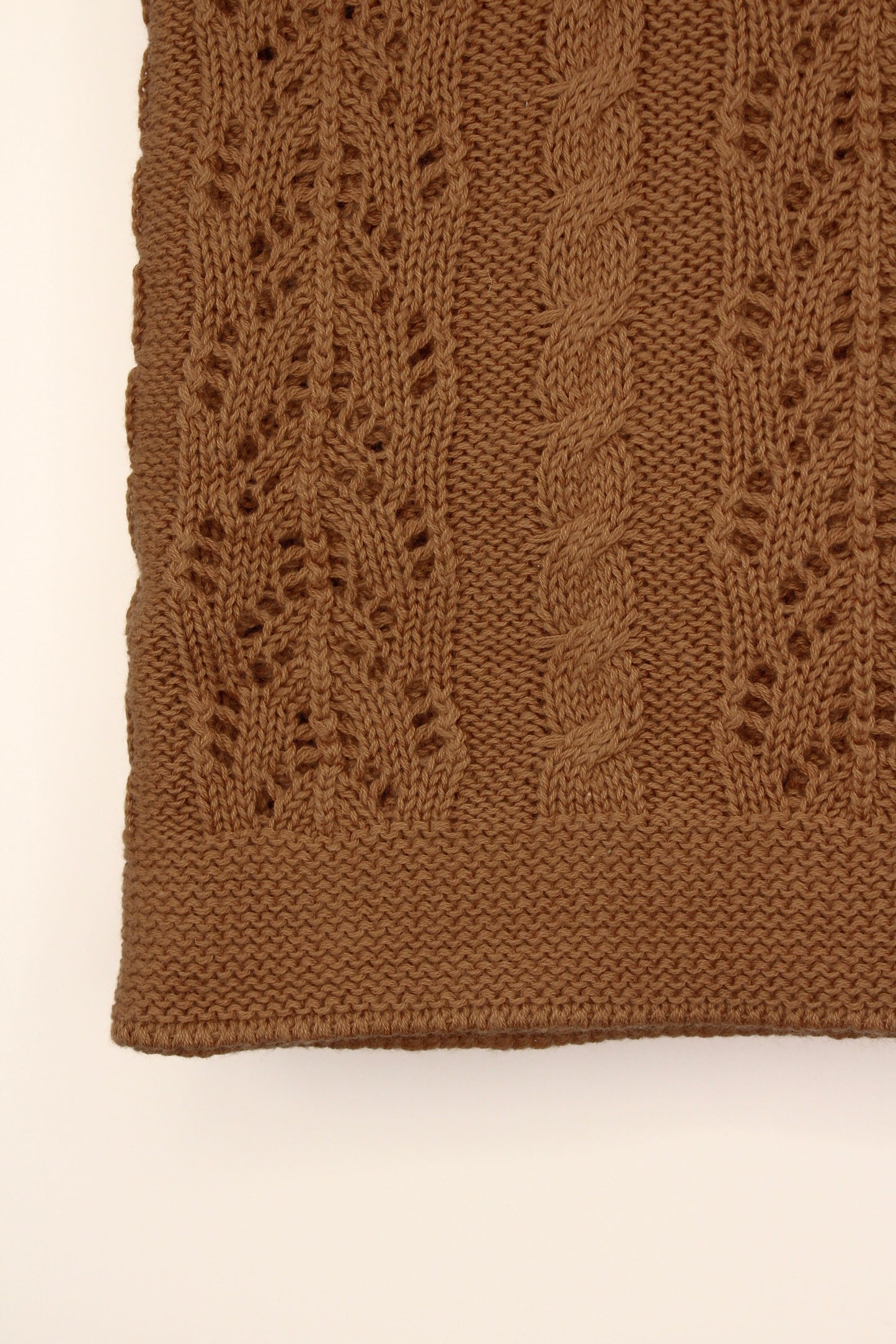 Dantel Cotton Blanket in Brown