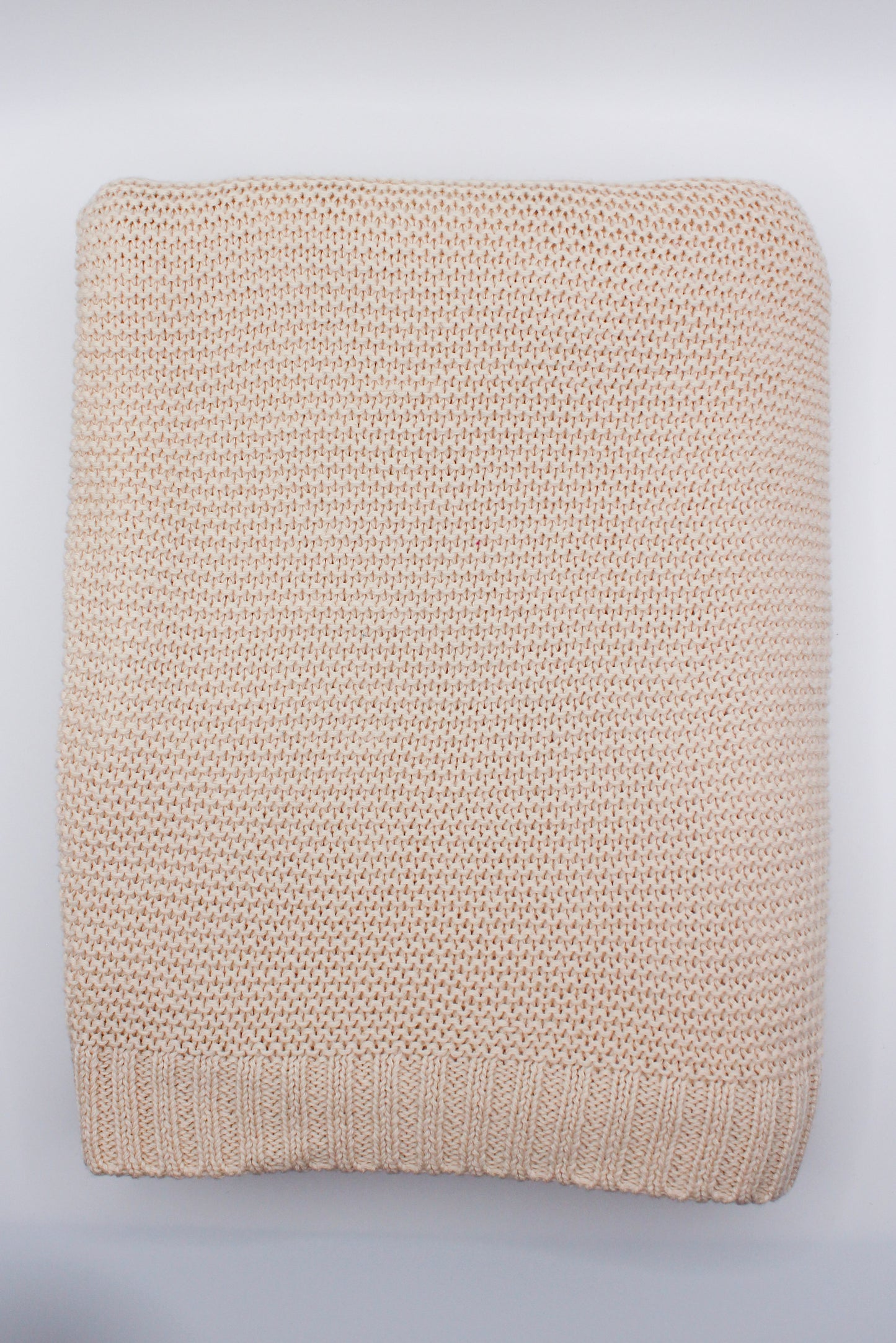 Sade Cotton Blanket in Creamy White