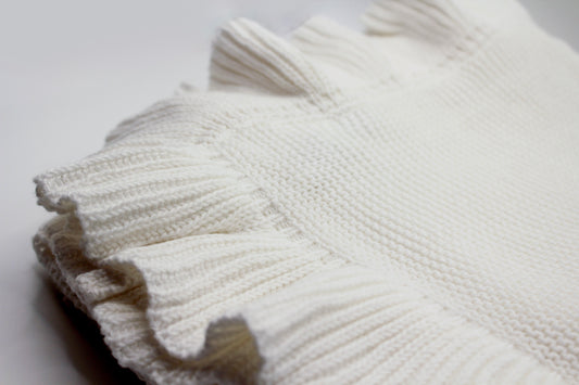 Peri Cotton Blanket in White