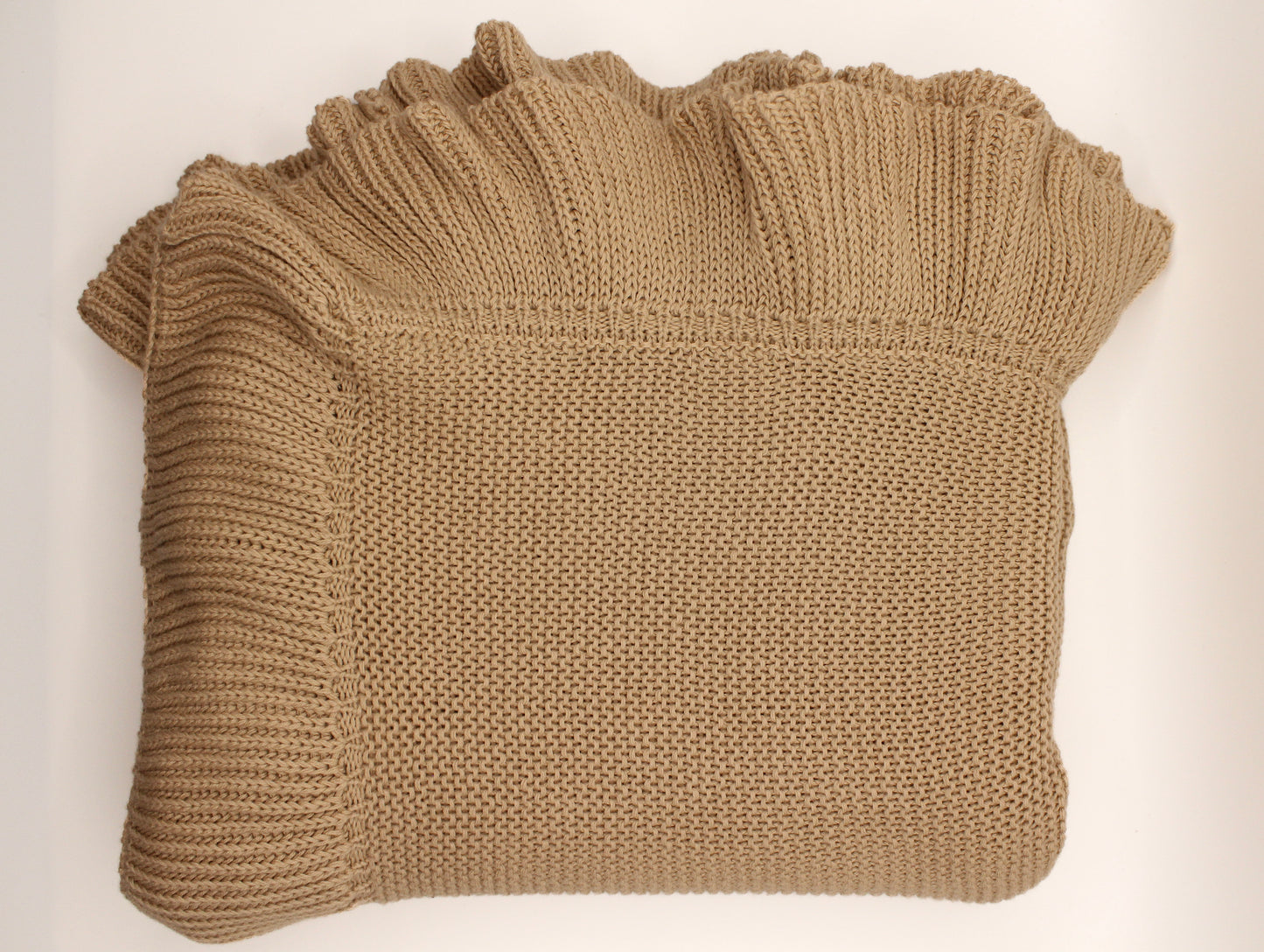 Peri Cotton Blanket in Beige