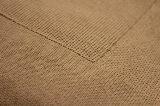 Yalin Cotton Blanket in Light Brown