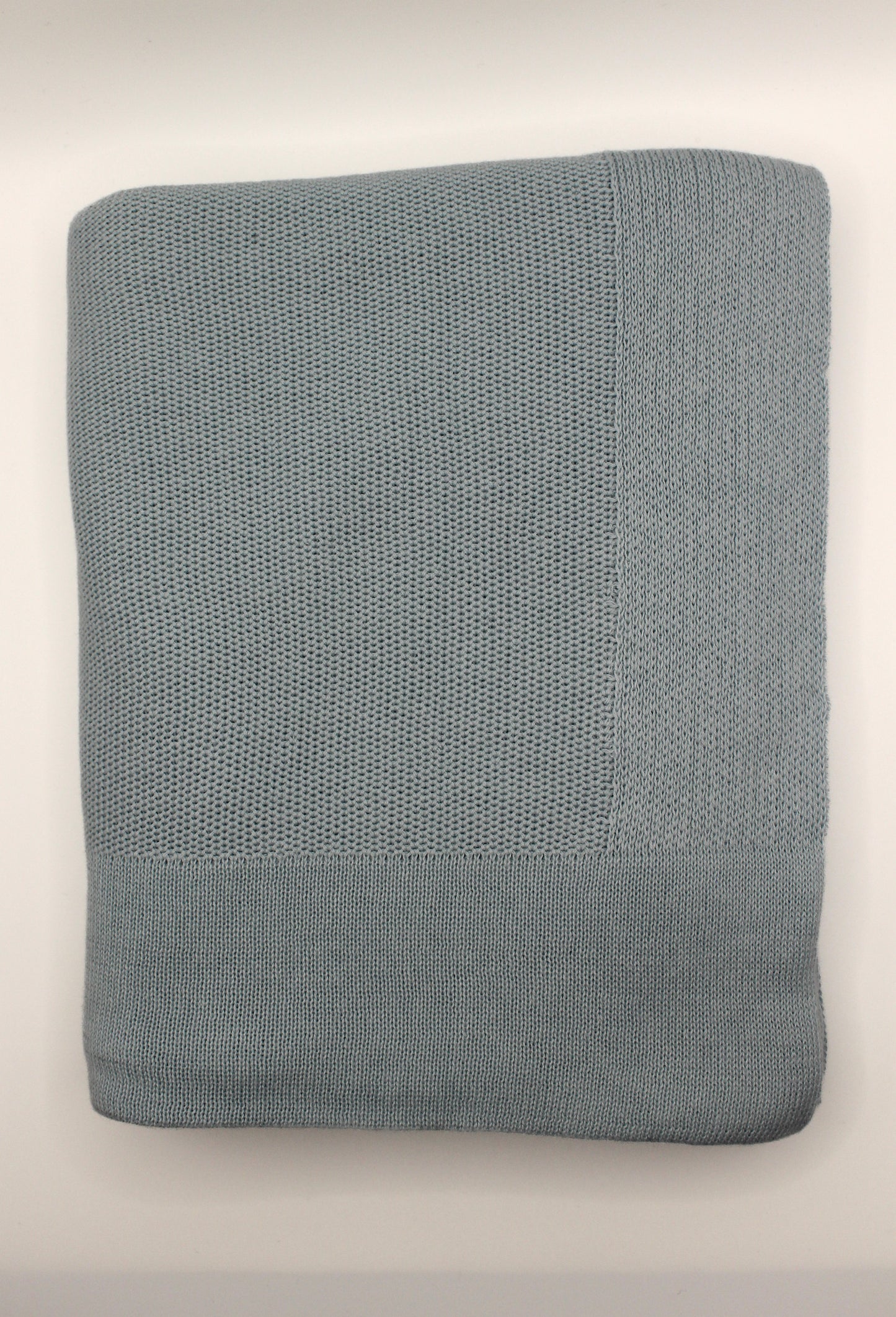 Yalin Cotton Blanket in Light Blue