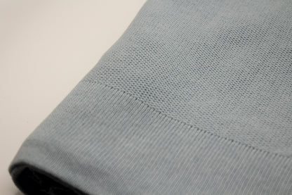 Yalin Cotton Blanket in Light Blue