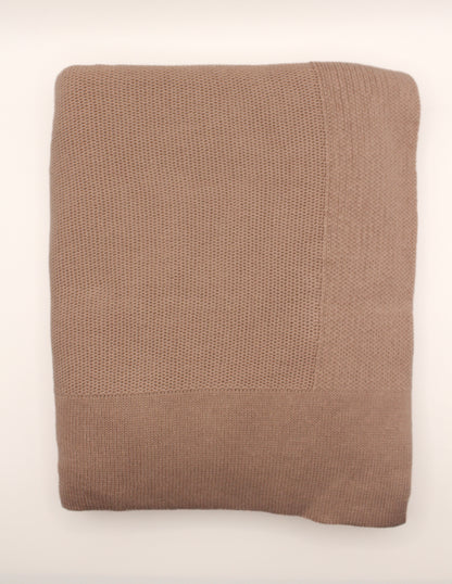 Yalin Cotton Blanket in Pale Mauve